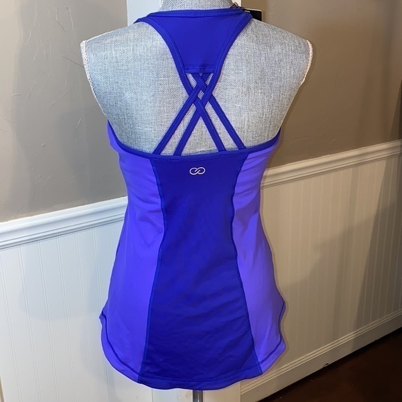 CALIA by Carrie Underwood Strap Back Double Layer Tank Top NEW - Picture 5 of 9